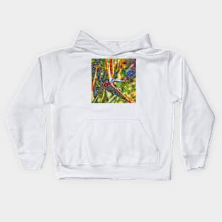 Dotty Bird of Paradise Kids Hoodie